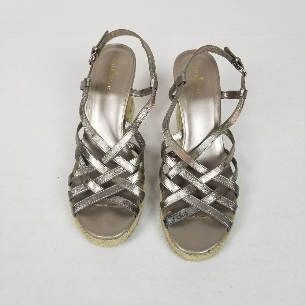 Cole Haan Silver Espadrilles